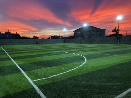 الصين PP Leno دعم ارتفاع 50 مم العشب الاصطناعي لملعب كرة القدم المزود
