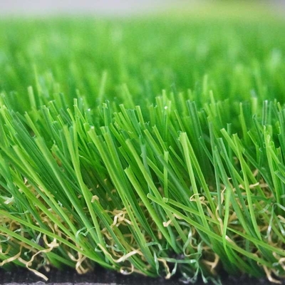 الصين 4 سم سجادة العشب الاصطناعي العشب مزدوج الموجة حيدة 12400 Detex المزود
