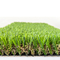 لفة العشب الاصطناعي مزدوجة الموجة الشكل المسطح للحديقة الطبيعية المزود